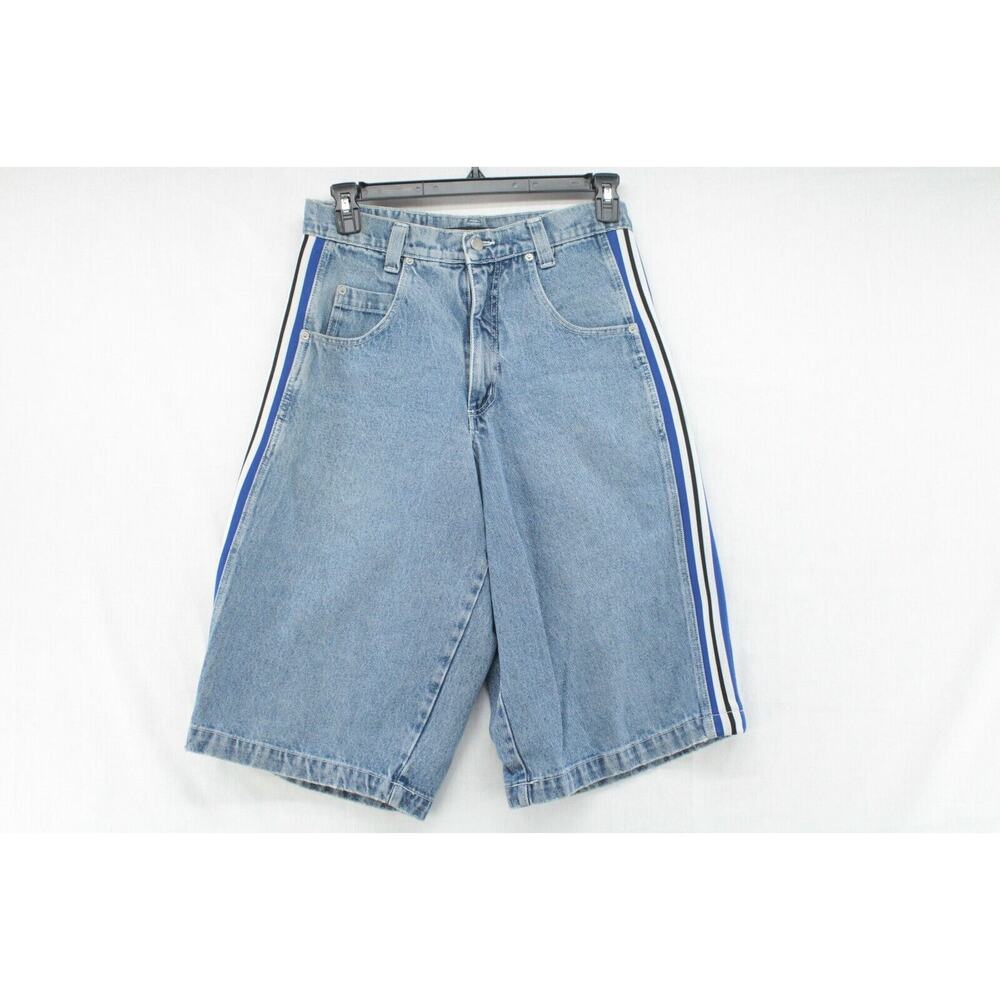 VTG Menace Jean Shorts Men's 32 Blue 90s Rare Wide Leg Baggy Skate JNCO Y2K